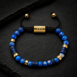 Pulsera Blue Lapis Gold TORRELA con piedras naturales