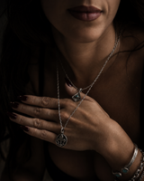 Collar Evil Eye with Turquoise TORRELA en Plata .925 y piedra natural