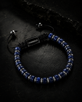 Pulsera Blue Lapis Heishi Bracelet TORRELA con piedras naturales