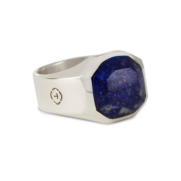 Blue Lapis Signet Ring