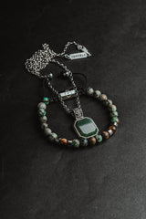 Collar Collar Tercer Ojo & Jade TORRELA en Plata .925 y piedra natural