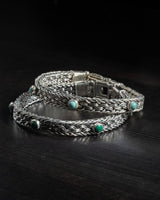 Pulsera California Malaquita TORRELA en Plata .925 y piedra natural