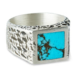 Rustic Squared with Turquoise — TORRELA Jewelry