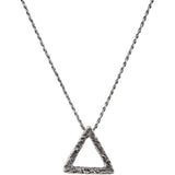 Rustic Triangle Necklace — TORRELA Jewelry