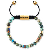 Turquesa Africana con Heishis GOLD — TORRELA Jewelry
